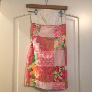 Lilly Pulitzer strapless dress